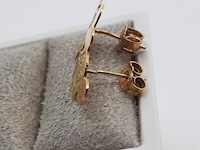 Paar oorstekers, 18 karaats - afbeelding 6 van  7