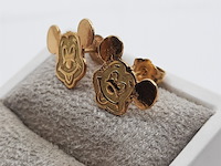 Paar oorstekers, 18 karaats - afbeelding 7 van  7