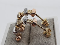 Paar oorstekers, 18 karaats - afbeelding 8 van  9