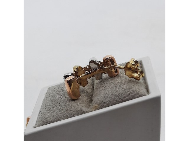 Paar oorstekers, 18 karaats - afbeelding 9 van  9