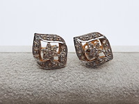 Paar oorstekers, 18 karaats - afbeelding 1 van  7