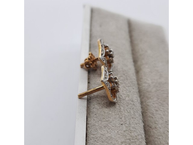 Paar oorstekers, 18 karaats - afbeelding 3 van  7