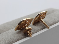 Paar oorstekers, 18 karaats - afbeelding 5 van  7