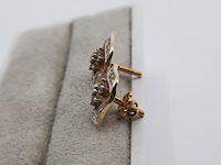 Paar oorstekers, 18 karaats - afbeelding 6 van  7