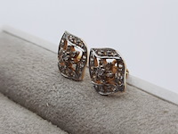 Paar oorstekers, 18 karaats - afbeelding 7 van  7