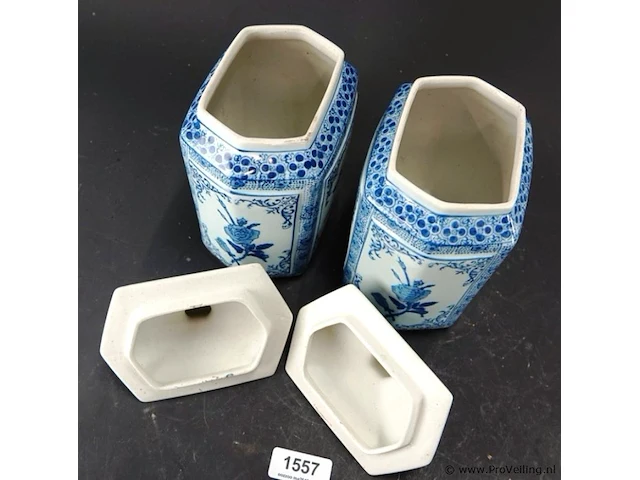 Paar oude chinese theepotten - afbeelding 5 van  8