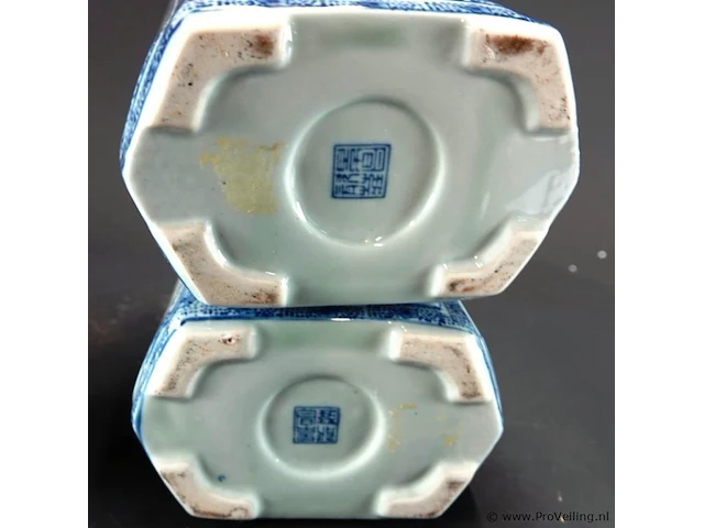 Paar oude chinese theepotten - afbeelding 6 van  8
