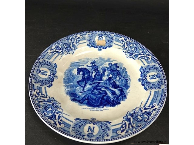 Paar oude porseleinen borden - afbeelding 2 van  5