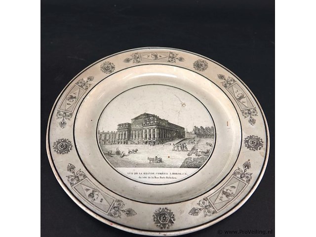 Paar oude porseleinen borden - afbeelding 3 van  5