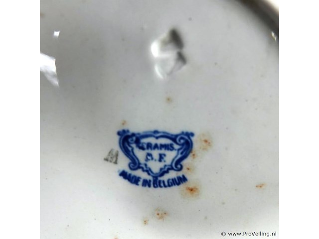 Paar oude porseleinen borden - afbeelding 4 van  5