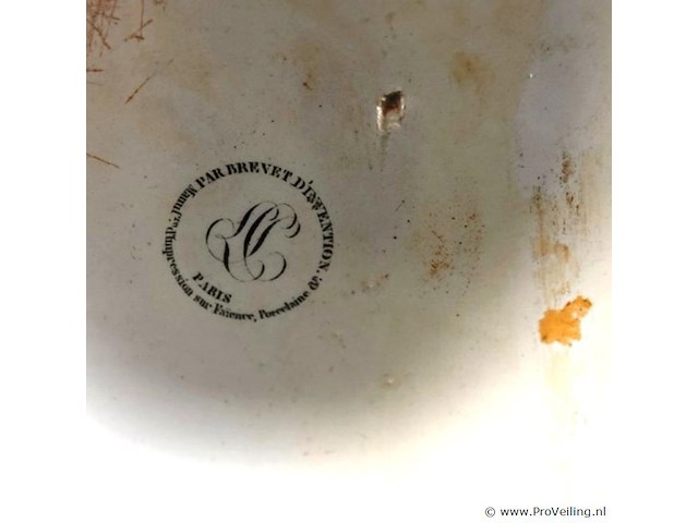 Paar oude porseleinen borden - afbeelding 5 van  5