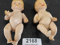 Paar oude porseleinen popjes - afbeelding 1 van  5