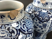 Paar oude/antieke kastvazen - afbeelding 5 van  5