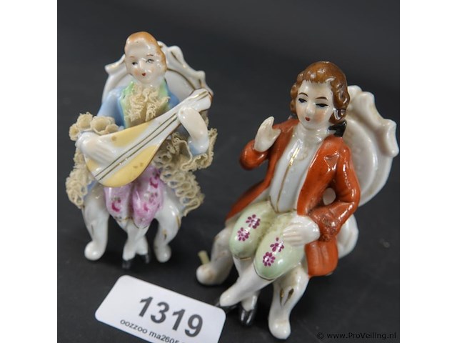 Paar porseleinen beeldjes - afbeelding 2 van  5