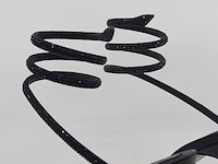 Paar pumps, maat 40, rene caovilla, black satin jet strass - afbeelding 10 van  11