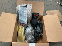 Paar rubber werkhandschoen rubber (7x) - afbeelding 2 van  3