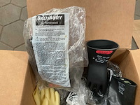 Paar rubber werkhandschoen rubber (7x) - afbeelding 3 van  3