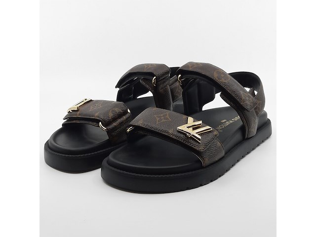 Paar sandalen, maat 37 1/2, louis vuitton, sc 0254 - afbeelding 1 van  11