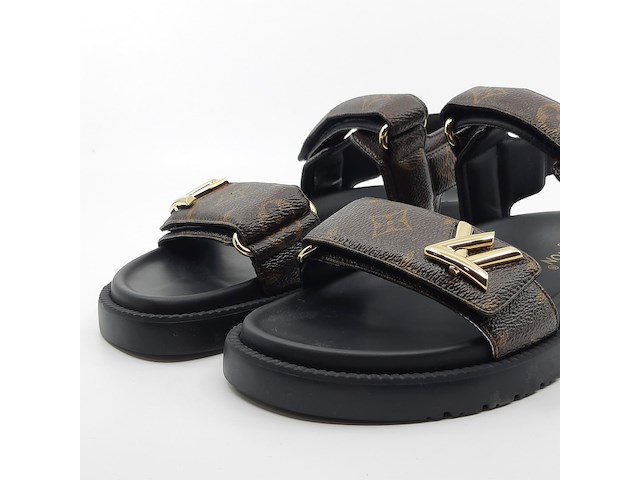 Paar sandalen, maat 37 1/2, louis vuitton, sc 0254 - afbeelding 4 van  11
