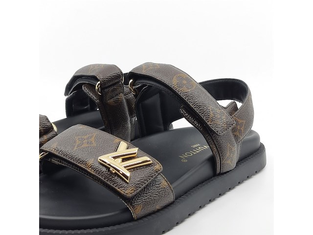 Paar sandalen, maat 37 1/2, louis vuitton, sc 0254 - afbeelding 5 van  11