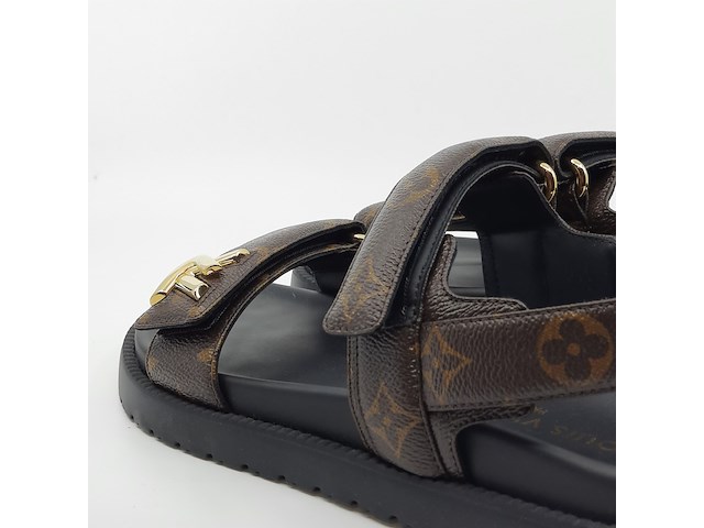 Paar sandalen, maat 37 1/2, louis vuitton, sc 0254 - afbeelding 8 van  11