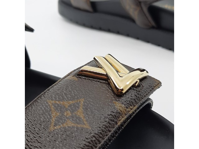 Paar sandalen, maat 37 1/2, louis vuitton, sc 0254 - afbeelding 10 van  11
