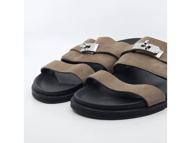 Paar sandalen, maat 44, hermès - afbeelding 4 van  11