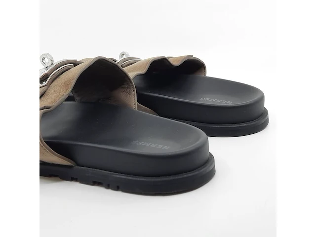 Paar sandalen, maat 44, hermès - afbeelding 9 van  11
