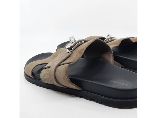 Paar sandalen, maat 44, hermès - afbeelding 10 van  11