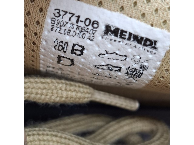 Paar schoenen, maat 260b, meindl, 3771-06 - afbeelding 7 van  8