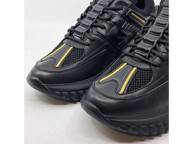 Paar schoenen, maat 41, philipp plein, runner sneakers supersonic, black/ licht goud - afbeelding 2 van  7