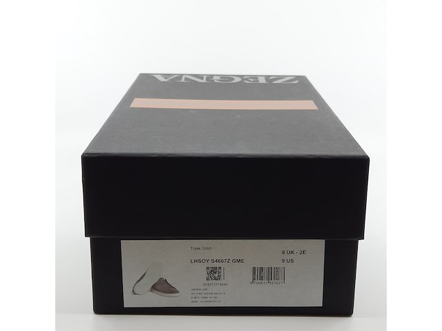 Paar schoenen, maat 9 (us), zegna, triple stitch - afbeelding 4 van  12