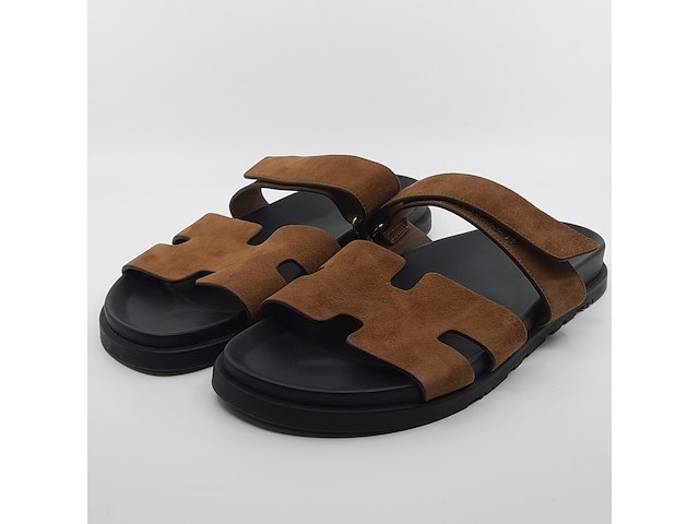 Paar slippers, hermès - afbeelding 1 van  11