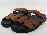 Paar slippers, hermès - afbeelding 1 van  11