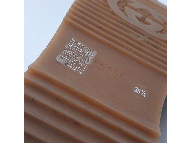 Paar slippers, maat 35 1/2, gucci - afbeelding 3 van  12