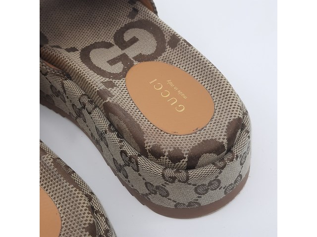 Paar slippers, maat 35 1/2, gucci - afbeelding 10 van  12