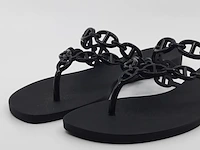 Paar slippers, maat 36, hermès, s2924 - afbeelding 4 van  11