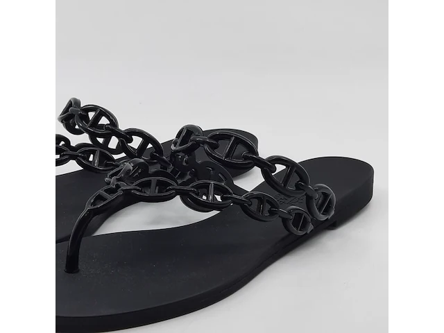 Paar slippers, maat 36, hermès, s2924 - afbeelding 5 van  11