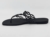 Paar slippers, maat 36, hermès, s2924 - afbeelding 7 van  11