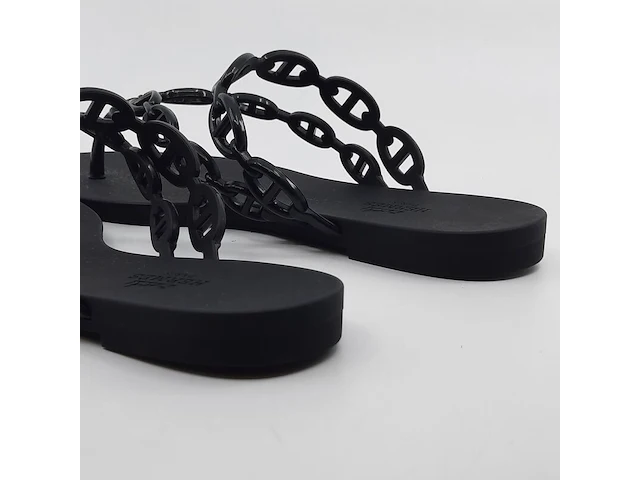 Paar slippers, maat 36, hermès, s2924 - afbeelding 8 van  11