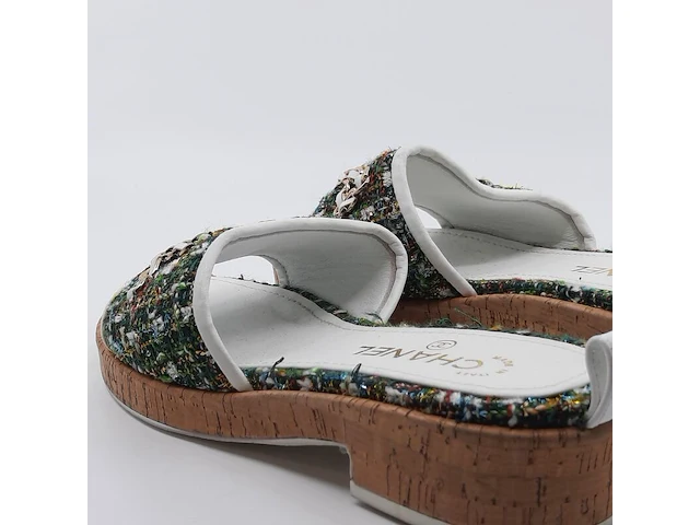 Paar slippers, maat 37, chanel - afbeelding 9 van  11