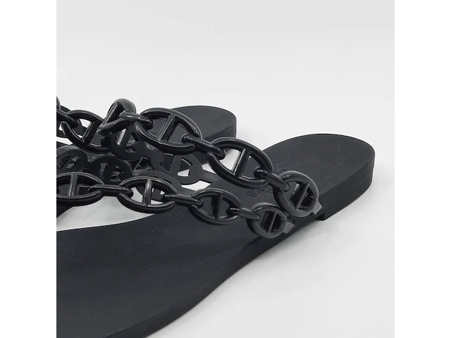 Paar slippers, maat 37, hermès, s2124 - afbeelding 8 van  13