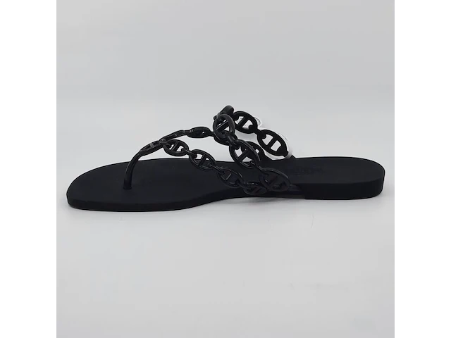 Paar slippers, maat 37, hermès, s2124 - afbeelding 9 van  13