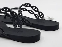 Paar slippers, maat 37, hermès, s2124 - afbeelding 10 van  13