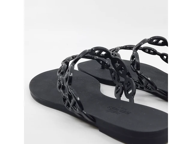 Paar slippers, maat 37, hermès, s2124 - afbeelding 11 van  13