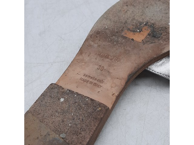 Paar slippers, maat 38, hermès - afbeelding 3 van  11