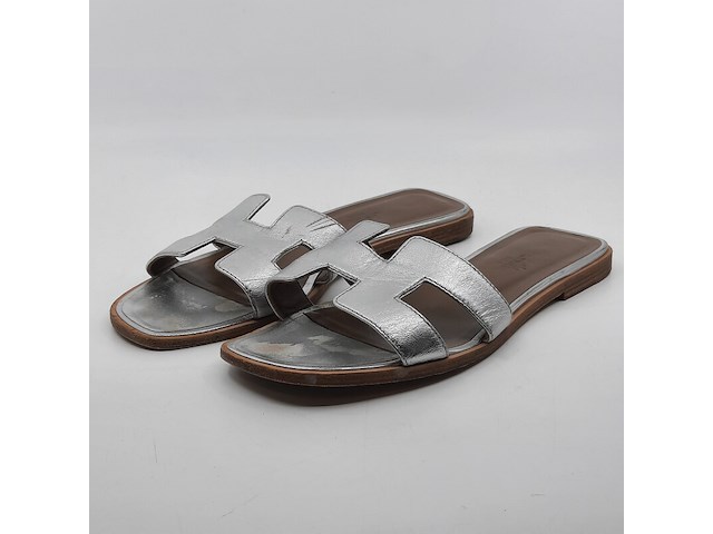 Paar slippers, maat 38, hermès - afbeelding 1 van  11