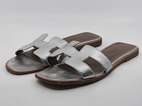 Paar slippers, maat 38, hermès - afbeelding 1 van  11