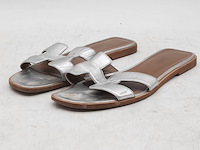 Paar slippers, maat 38, hermès - afbeelding 4 van  11