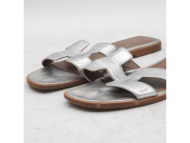 Paar slippers, maat 38, hermès - afbeelding 5 van  11
